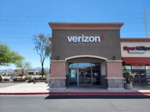 Exterior of Victra Verizon Authorized Retail Store in Las Vegas Blue Diamond, NV.
