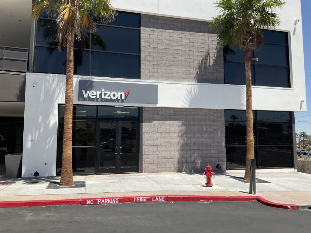 Exterior of Victra Verizon Authorized Retail Store in Las Vegas West Flamingo, NV.
