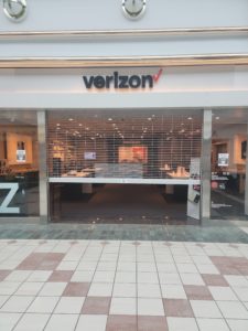 Exterior of Victra Verizon Authorized Retail Store in Eastview Mall, NY.