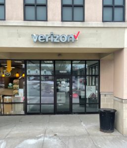 Exterior of Victra Verizon Authorized Retail Store in Shaker Heights, OH.