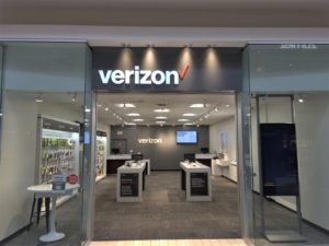 Exterior of Victra Verizon Authorized Retail Store in Portland Mall, OR.