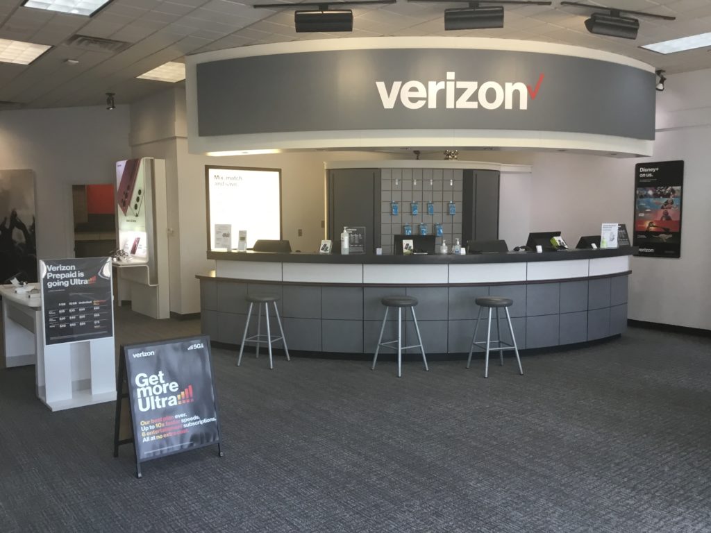 Interior of Victra Verizon Authorized Retail Store in Harrisburg, PA.