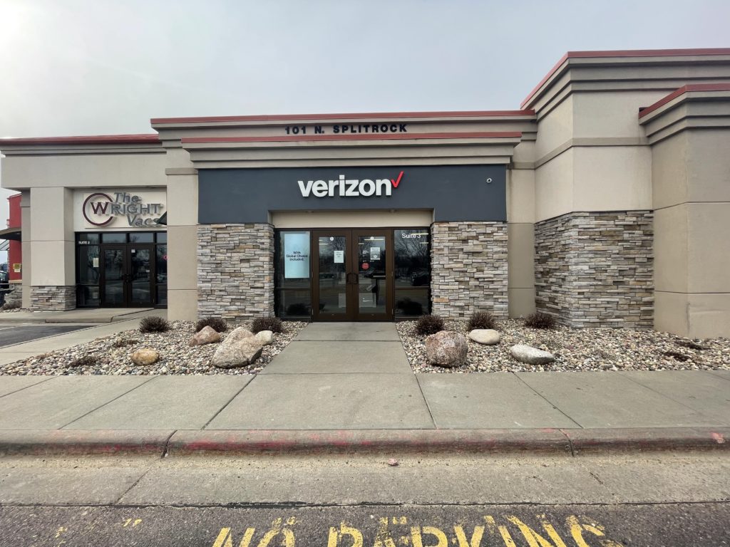 Exterior of Victra Verizon Authorized Retail Store in Brandon, SD.