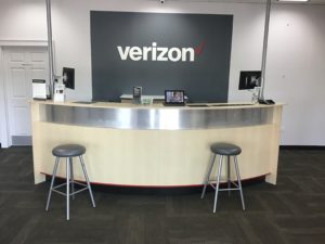 Interior of Victra Verizon Authorized Retail Store in Amherst, VA.