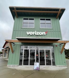 Exterior of Victra Verizon Authorized Retail Store in Auburn, WA.