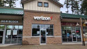 Exterior of Victra Verizon Authorized Retail Store in Gig Harbor 51st Ave, WA.