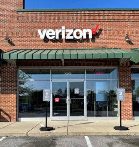 Exterior of Victra Verizon Authorized Retail Store in Clayton, NC.