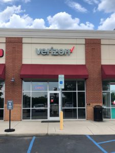 Exterior of Victra Verizon Authorized Retail Store in Granite Falls, NC.