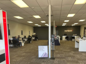 Interior of Victra Verizon Authorized Retail Store in Andalusia, AL.