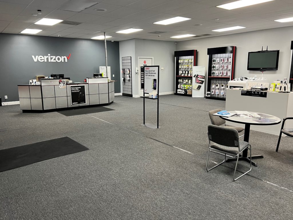 Interior of Victra Verizon Authorized Retail Store in Arab, AL.