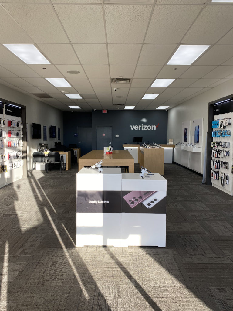 Interior of Victra Verizon Authorized Retail Store in Casa Grande, AZ.
