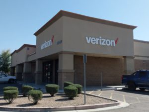 Exterior of Victra Verizon Authorized Retail Store in Glendale, AZ.