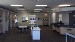 Interior of Victra Verizon Authorized Retail Store in Mesa South Power, AZ.