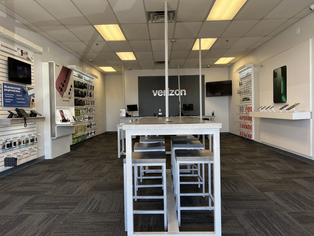 Interior of Victra Verizon Authorized Retail Store in Scottsdale 90th St, AZ.