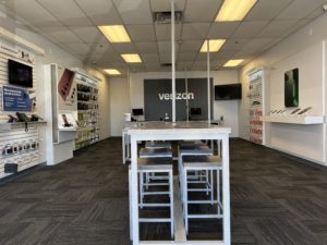 Interior of Victra Verizon Authorized Retail Store in Scottsdale 90th St, AZ.