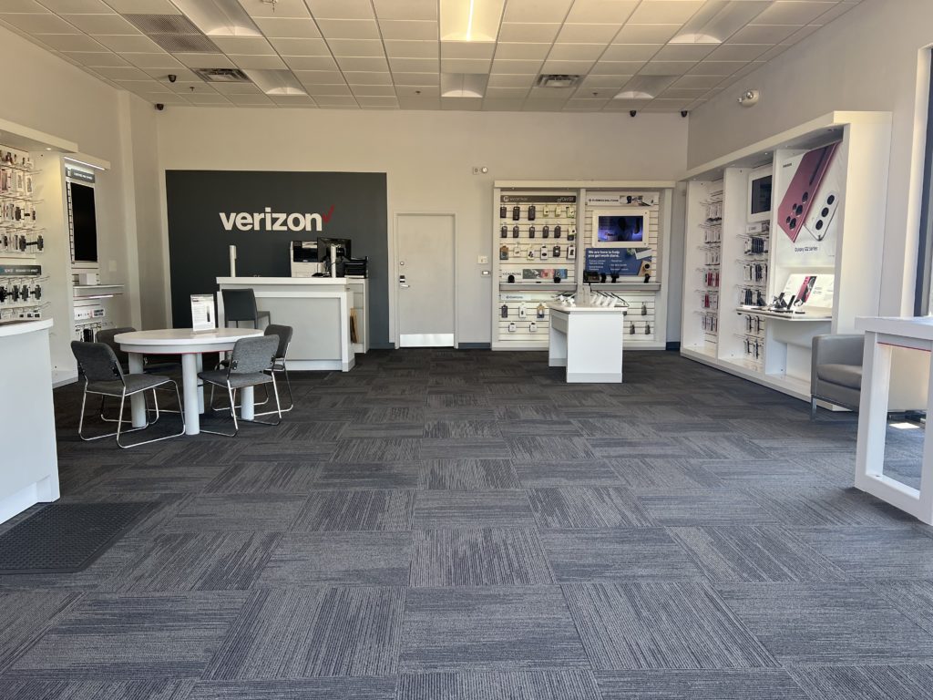 Interior of Victra Verizon Authorized Retail Store in Scottsdale Pima, AZ.