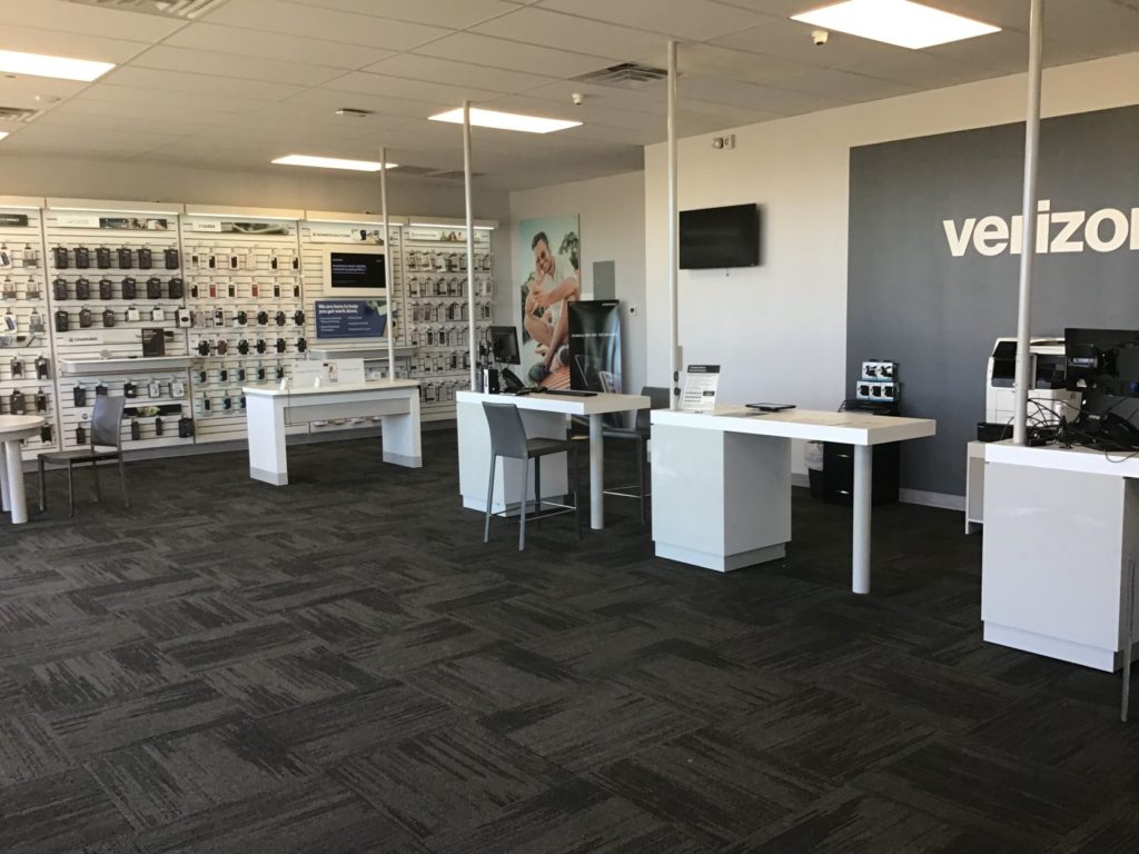 Interior of Victra Verizon Authorized Retail Store in Winslow, AZ.