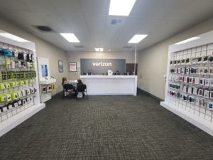 Interior of Victra Verizon Authorized Retail Store in Lakeport, CA.