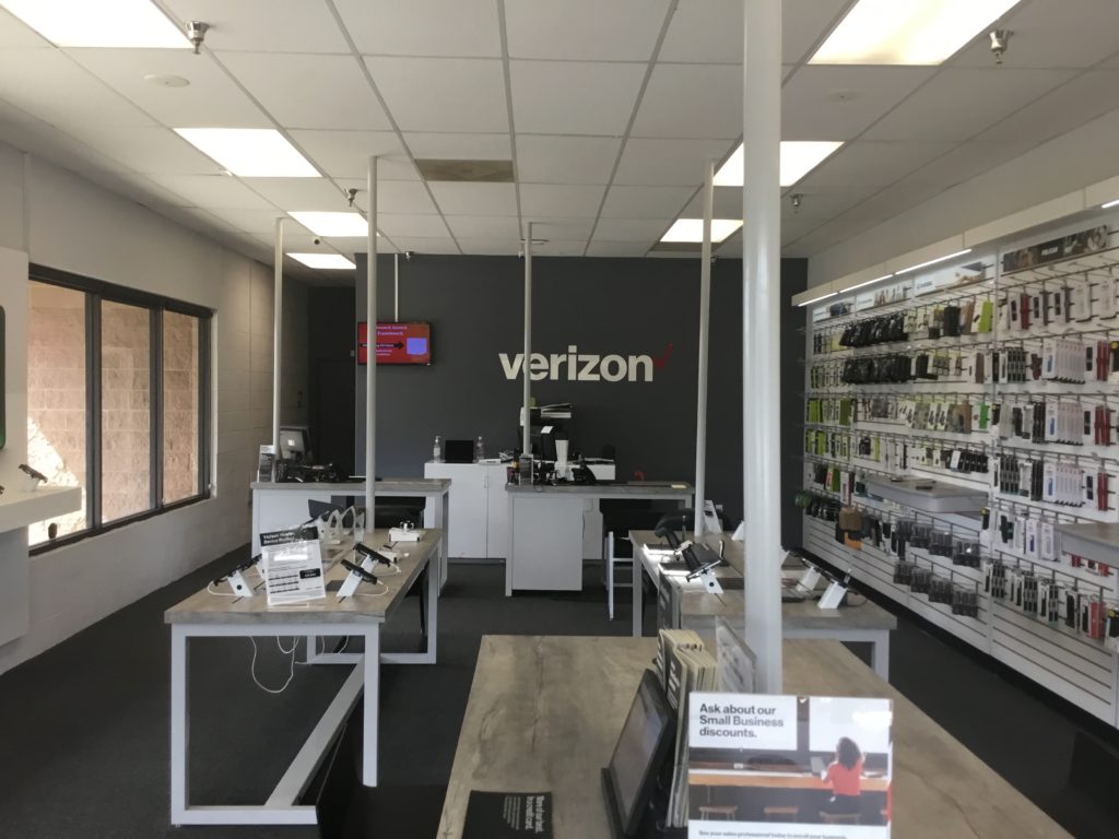 Interior of Victra Verizon Authorized Retail Store in Los Osos, CA.