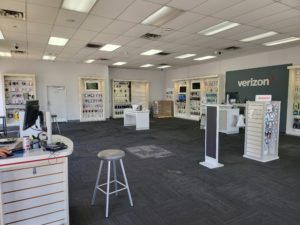 Interior of Victra Verizon Authorized Retail Store in Pasadena Foothill, CA.