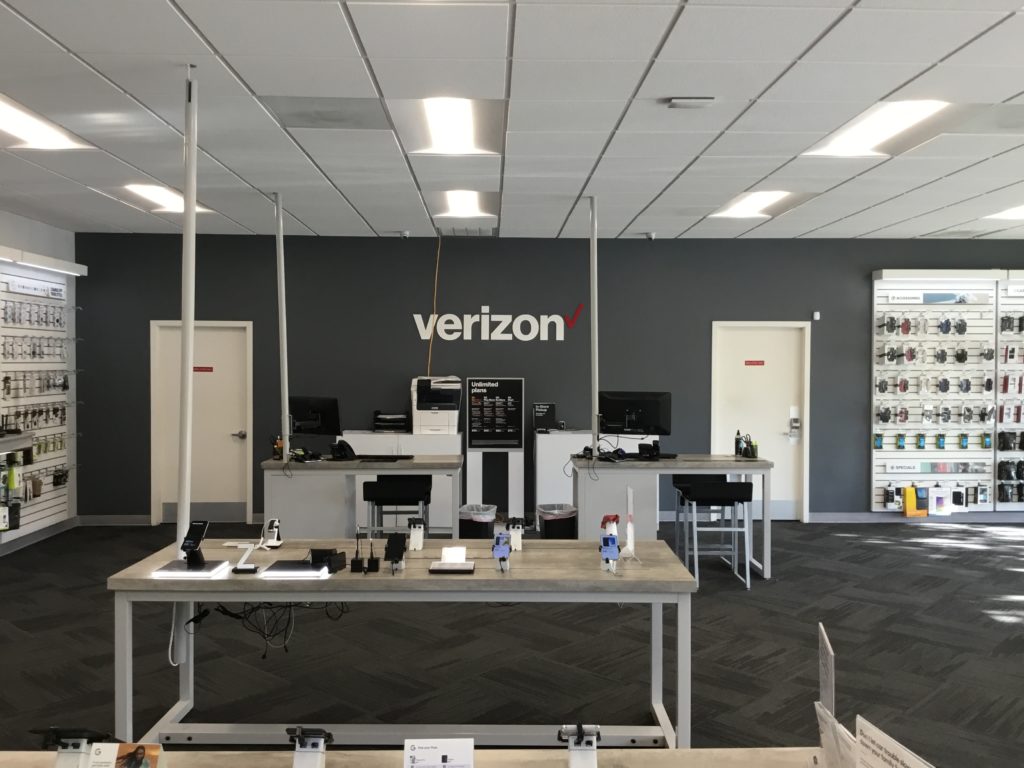Interior of Victra Verizon Authorized Retail Store in Paso Robles Spring, CA.