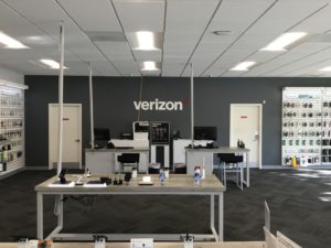 Interior of Victra Verizon Authorized Retail Store in Paso Robles Spring, CA.