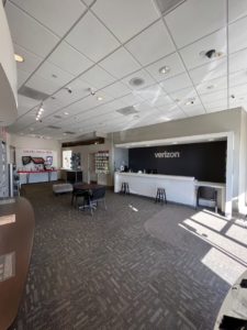 Interior of Victra Verizon Authorized Retail Store in Petaluma McDowell, CA.