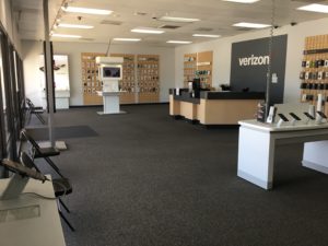 Interior of Victra Verizon Authorized Retail Store in Porterville, CA.
