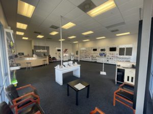 Interior of Victra Verizon Authorized Retail Store in Poway, CA.