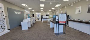 Interior of Victra Verizon Authorized Retail Store in Sunnyvale, CA.
