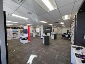 Interior of Victra Verizon Authorized Retail Store in Truckee, CA.