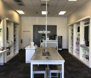 Interior of Victra Verizon Authorized Retail Store in Woodland, CA.