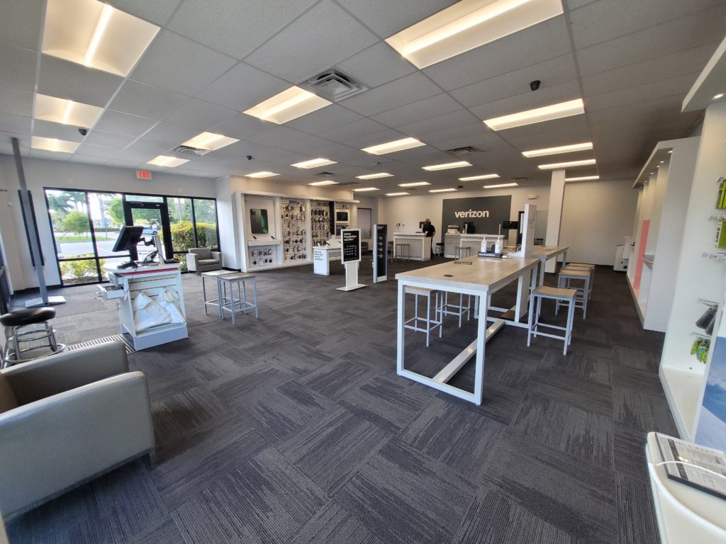 Interior of Victra Verizon Authorized Retail Store in Bonita Springs Bonita, FL.