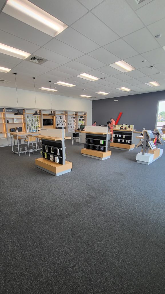Interior of Victra Verizon Authorized Retail Store in Holiday, FL.