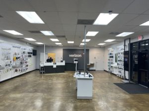 Interior of Victra Verizon Authorized Retail Store in Pensacola Nine Mile, FL.