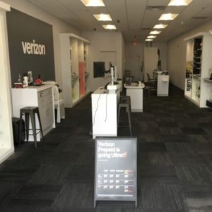 Interior of Victra Verizon Authorized Retail Store in Riverview, FL.
