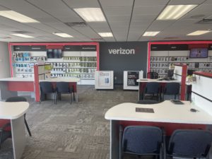 Interior of Victra Verizon Authorized Retail Store in Sarasota Clark, FL.