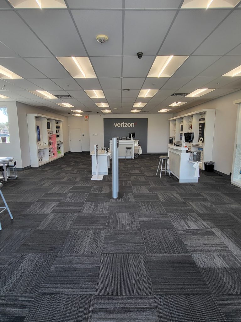 Interior of Victra Verizon Authorized Retail Store in Spring Hill, FL.