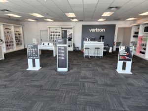 Interior of Victra Verizon Authorized Retail Store in Tarpon Springs, FL.