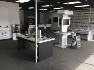 Interior of Victra Verizon Authorized Retail Store in Alma, GA.