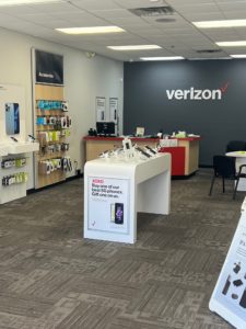Interior of Victra Verizon Authorized Retail Store in Bethlehem, GA.