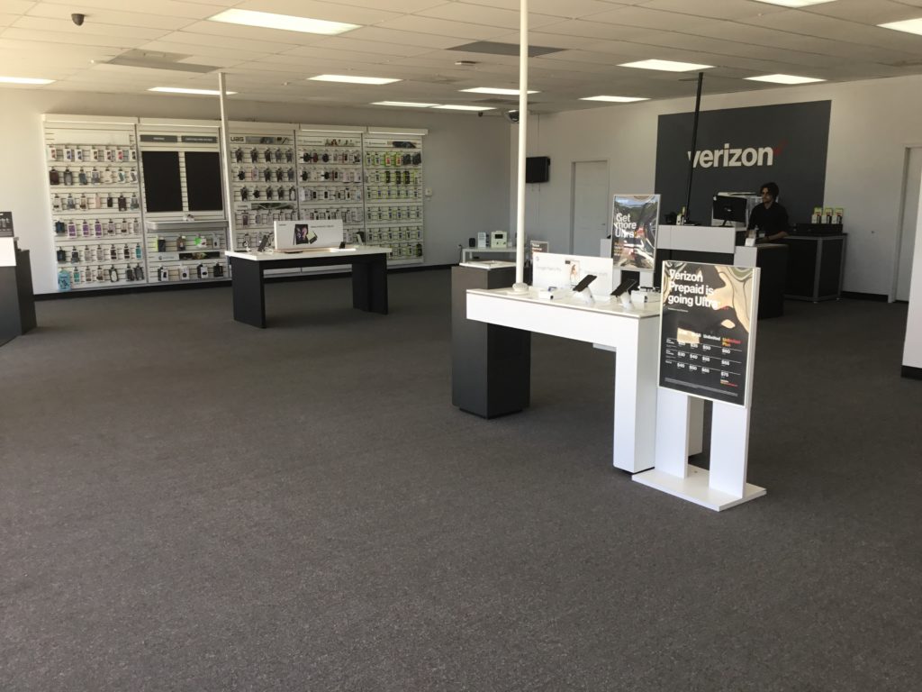 Interior of Victra Verizon Authorized Retail Store in Blackshear, GA.
