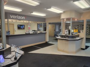 Interior of Victra Verizon Authorized Retail Store in Blue Ridge, GA.