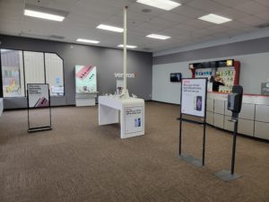 Interior of Victra Verizon Authorized Retail Store in Clarkesville, GA.