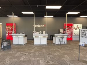 Interior of Victra Verizon Authorized Retail Store in Fayetteville, GA.