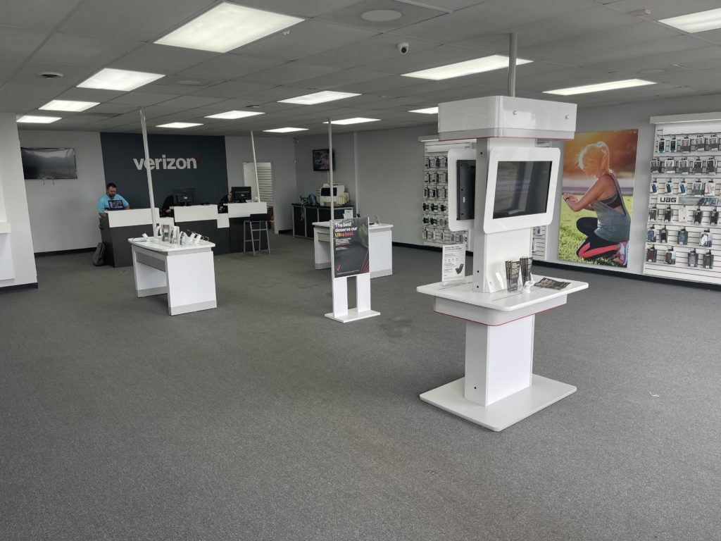 Interior of Victra Verizon Authorized Retail Store in Forsyth, GA.