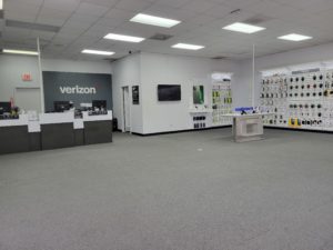 Interior of Victra Verizon Authorized Retail Store in Hazlehurst, GA.