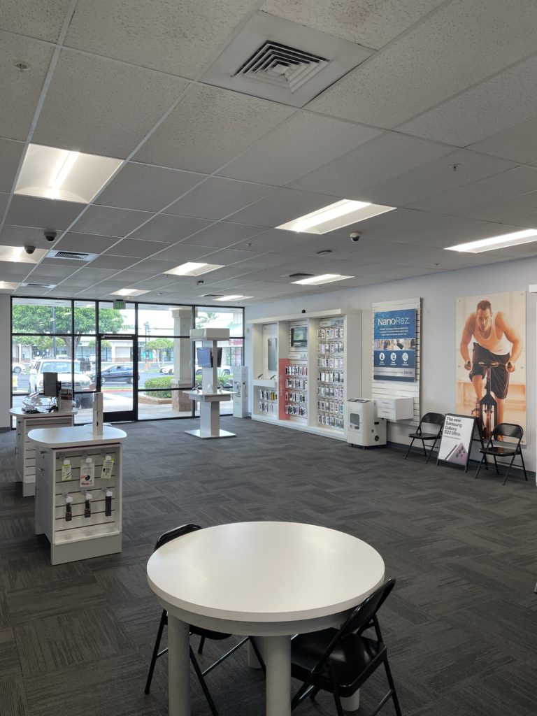 Interior of Victra Verizon Authorized Retail Store in Kihei, HI.