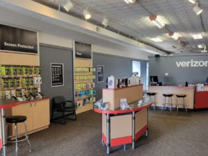 Interior of Victra Verizon Authorized Retail Store in Charles City, IA.