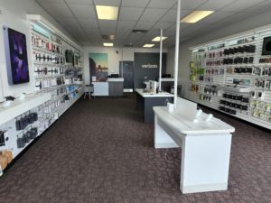 Interior of Victra Verizon Authorized Retail Store in Caldwell Cleveland, ID.